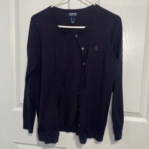 Women's Long Sleeve Performance Fine Gauge Button Front Crew Cardigan Sweater